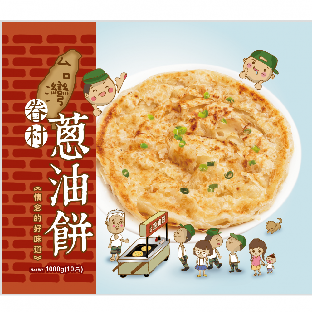 台灣眷村蔥油餅 10塊/包 Spring Onions Pancake 10 pcs/bag