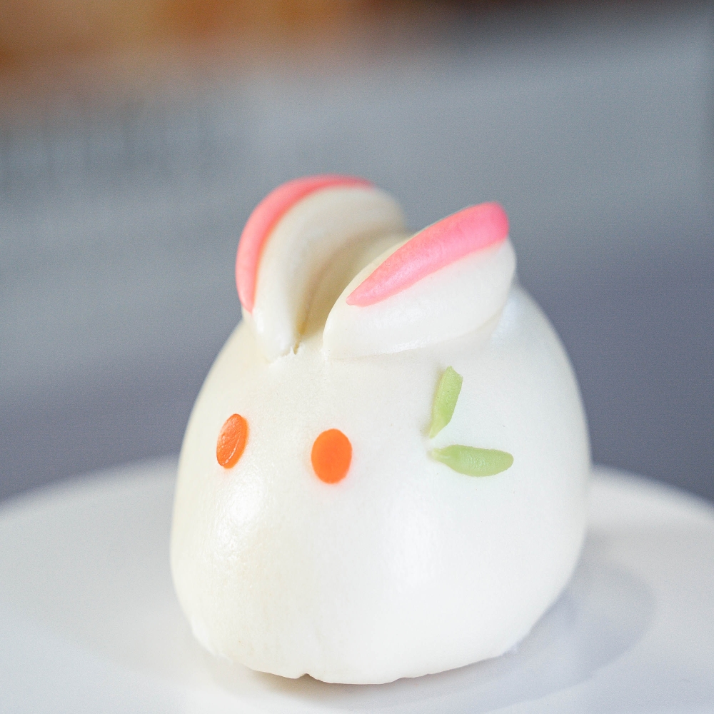 玉兔包 (紅豆餡) 4個/包 Jade Rabbit-shaped Steamed Bun (Red Bean) 4pcs/bag