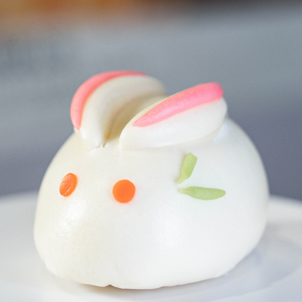 玉兔包 (紅豆餡) 4個/包 Jade Rabbit-shaped Steamed Buns (Red Bean) 4pcs/bag