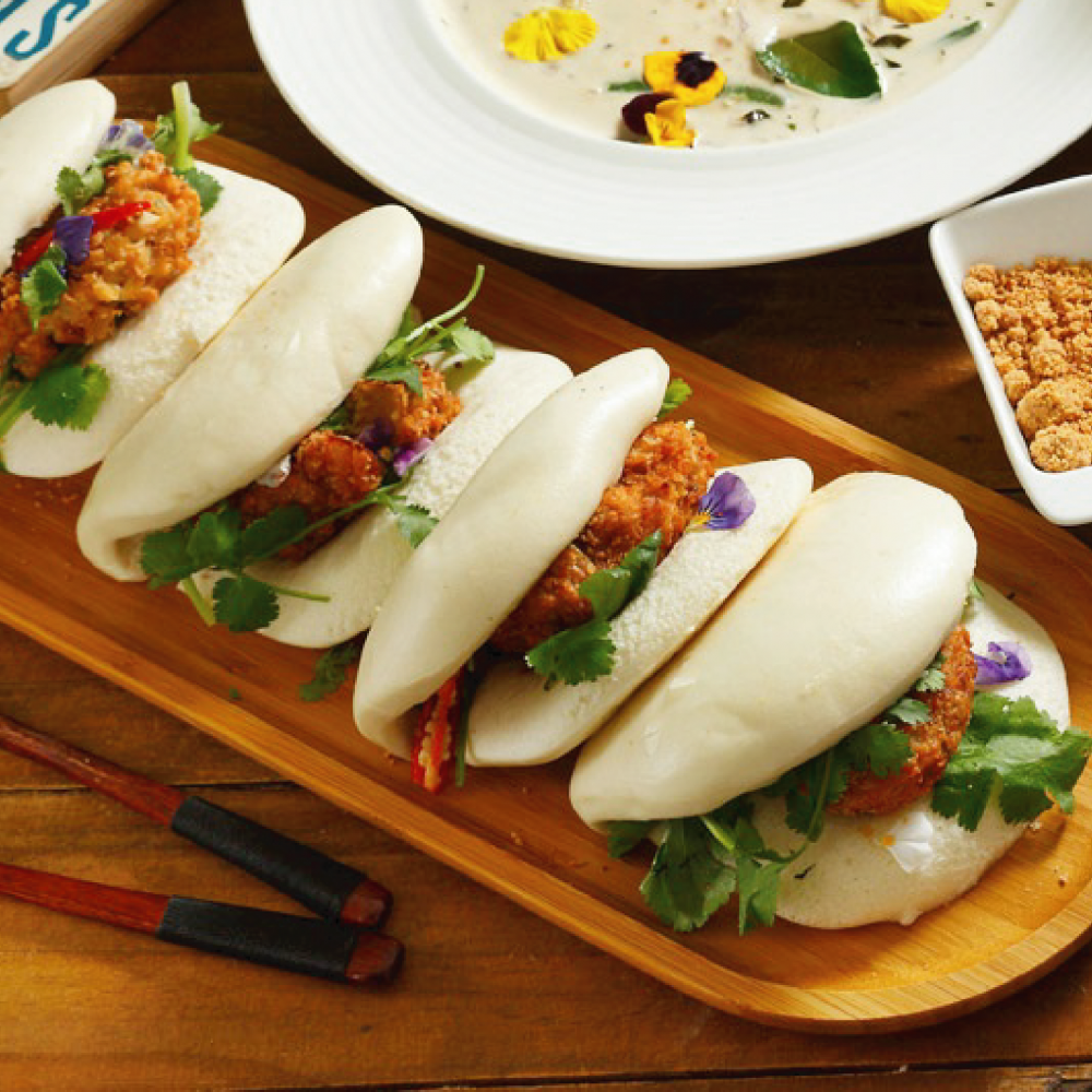 Steamed Bun Gua Bao (Taiwanese Hamburger 30g) 30pcs/bag 